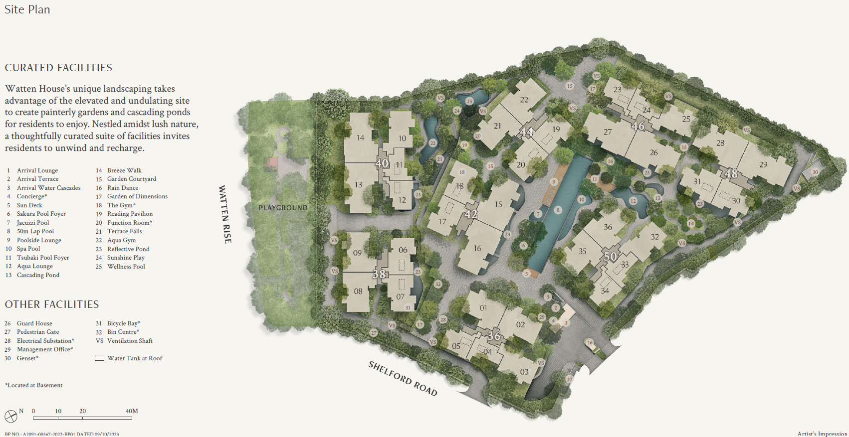 Watten House condo Site Plan singapore